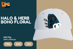 Halo &amp; Herb Boho Floral Monogram Product Image 1