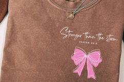 Stronger Than the Storm PNG Bundle | Coquette Christian DIY Product Image 3