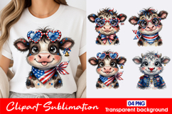 Star Cow Clipart PNG Product Image 1