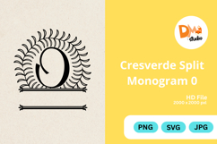 Cresverde Split Monogram Product Image 1