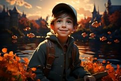 3D Character Child Boy Fisherman with relevant environment Product Image 1