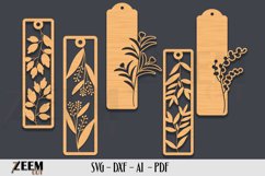 28 Floral Bookmark SVG Laser Cut Files Template Product Image 2
