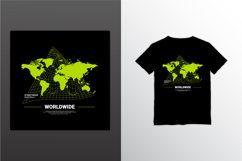 Worldwide writing design, suitable for screen printing Product Image 1
