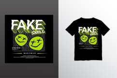Fake smile writing design, suitable for screen printing Product Image 1