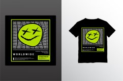 Fake smile writing design, suitable for screen printing Product Image 1