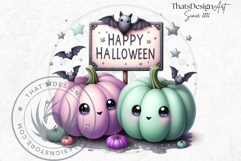 Pink Pastel Goth Halloween Ghost PNG Set, Cute Spooky Kawaii Product Image 10