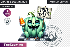 Pastel Goth Halloween Pumpkin PNG, kawaii pink halloween Product Image 1