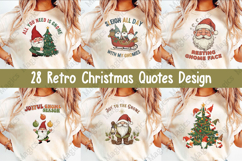 28 Retro Christmas Quotes Design Product Image 1