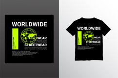 Worldwide writing design, suitable for screen printing Product Image 1