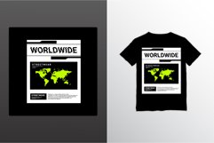 Worldwide writing design, suitable for screen printing Product Image 1