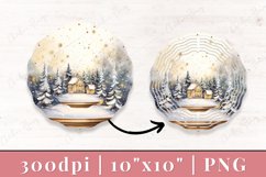Golden Christmas Winter Wind Spinner Product Image 2