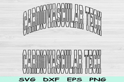 Cardiovascular Tech Svg Cut Files, Cardiovascular Tech Png Product Image 1