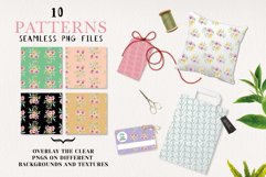 Smooth Florals Seamless Patterns Digital Paper Watercolor Product Image 2