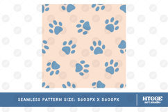 American 4th of July Cat Dog Paw Seamless Pattern PNG Bundle Product Image 5