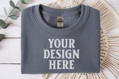 Sport Grey Gildan 5000 Flat Lay Tshirt Mockup, G5000 mockups Product Image 1