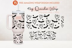 Halloween 40oz Quencher Tumbler, Ghost, Trick or Treat Product Image 2