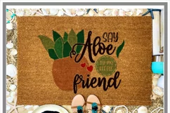 Say Aloe To My Little Friend Plant Lover SVG Product Image 2