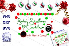 Santa Countdown Station SVG - Family Christmas Sign Product Image 2