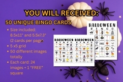 Printable Halloween Bingo Game Product Image 3