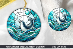 Animals Stained Glass Ornament Bundle, 20 High-Quality PNG Product Image 10