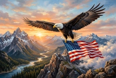 Eagle Flag 4th of July Product Image 1