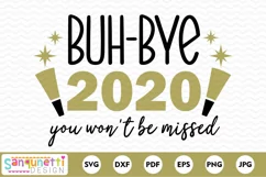 Buh Bye 2020 New Year SVG, Funny New Year cut file Product Image 2