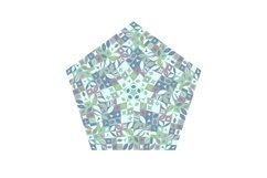 6 Mosaic Pattern Pentagons Product Image 4