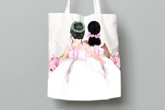 Flower girl clipart Wedding clipart Girls clipart Product Image 5