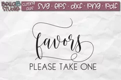 Wedding Sign SVG, Favors Please Take One SVG, Wedding SVG Product Image 2