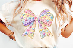 Easter Knit Bow PNG Product Image 1