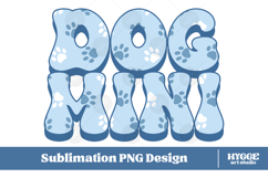 American Dog Mini 4th of July USA Paw DTF PNG Sublimation Product Image 1