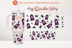 Halloween 40oz Quencher Tumbler, Spooky, Spider, Grovestone Product Image 2