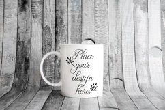 Rustic mug mock up neutral 11oz cup stock photo mockup Product Image 1