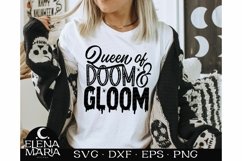 Queen Of Doom And Gloom Svg File Product Image 1