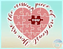 Valentines SVG | You Are The Missing Piece of My Heart SVG Product Image 2