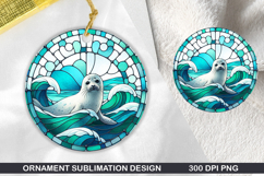 Animals Stained Glass Ornament Bundle, 20 High-Quality PNG Product Image 11