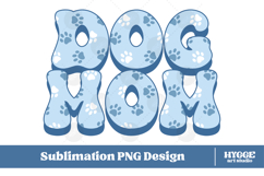 American Dog Mom 4th of July USA Paw DTF PNG Sublimation Product Image 1