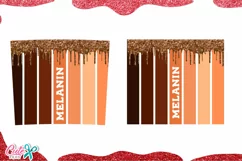 Melanin 20 Oz. Skinny Tumbler Wrap Design Sublimation Product Image 2