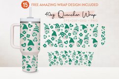 Gnome 40oz Quencher Tumbler, St Patrick&#039;s Day, Lucky, Irish Product Image 1