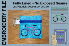 Road Bike Mini Zipper Bag / Fully Lined, 4X4 HOO Product Image 1