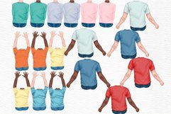 Father and children, Father's day clipart,Father's day gift Product Image 3