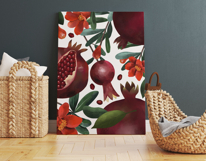 Hand Painted Pomegranate Botanical Clipart Set PNG Product Image 5