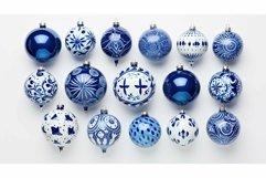 floral blue ornament Product Image 1