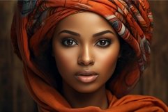Elegant beauty in traditional headscarf Product Image 1