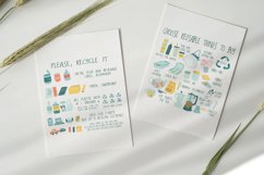 Zero Waste collcetion. Cards, stickers, seamless patterns Product Image 3