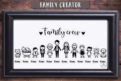Family crew svg creator | Funny family welcome sign Product Image 2