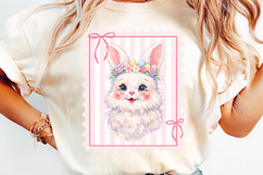 Preppy Easter Bunny PNG Product Image 1