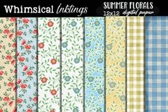 Summer Florals Digital Paper Set Product Image 1