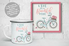 Life is a Beautiful Ride | Sublimation Life Quote with Bike Product Image 2