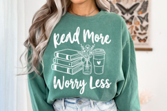Read More Worry Less PNG Book Lover Reading Product Image 10